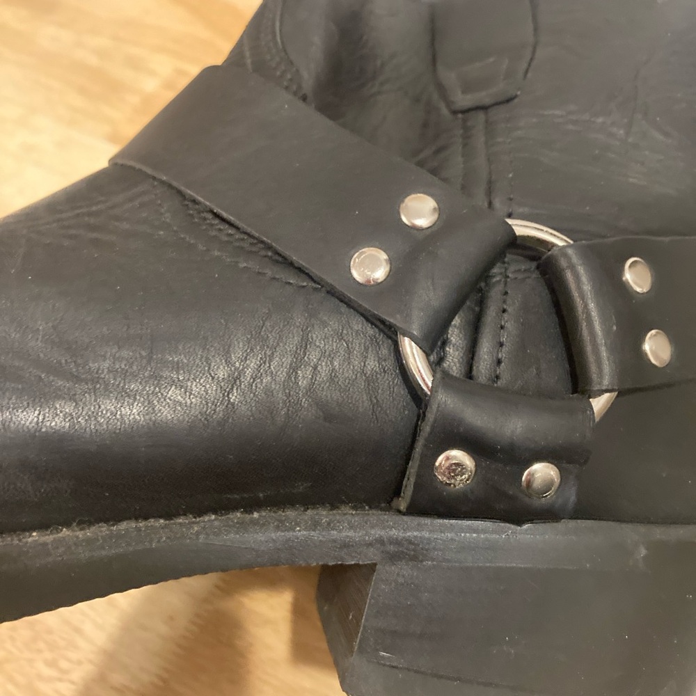 Men's Durango Black Leather Hsrness Boots DB710 Sz 9.5D 7” Shaft - Picture 9 of 11